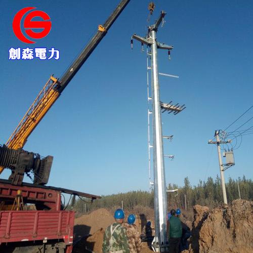 厂家直销电力输电钢杆 35kv线路架线钢杆 电力铁